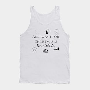 all i want for Christmas is Sam Winchester Tank Top